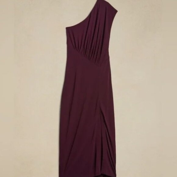 Banana Republic Purple Midi Dress Women's Size S - Picture 2 of 7